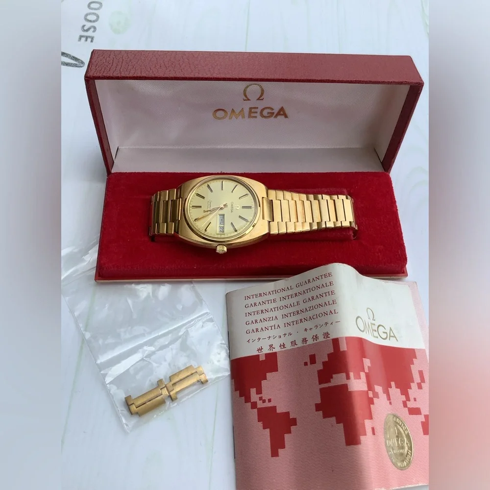 Mens AUTOMATIC OMEGA Gold Tone Day-Date Bracelet Watch ❤️‍🔥❤️‍🔥❤️‍🔥